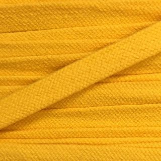 Cotton cord flat 13 mm yellow