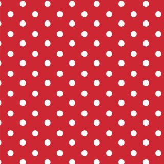 Cotton fabric Dots red