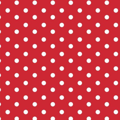 Cotton fabric Dots red