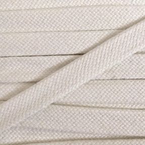 Cotton cord flat 15 mm cream