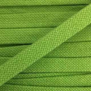 Cotton cord flat 15 mm dark lime