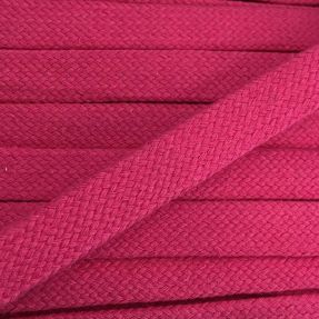 Cotton cord flat 15 mm fuchsia