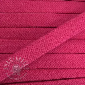 Cotton cord flat 15 mm fuchsia