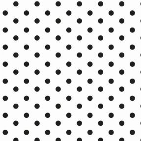 Cotton fabric Dots white/black