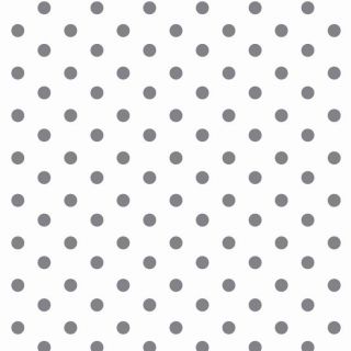 Cotton fabric Dots white/grey