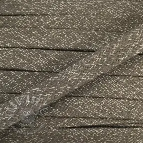 Cotton cord flat 15 mm melange sand