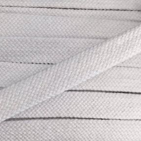 Cotton cord flat 15 mm white