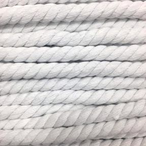 Cotton cord 12 mm white