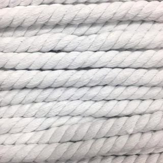 Cotton cord 12 mm white