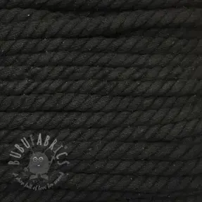 Cotton cord 12 mm black