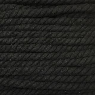 Cotton cord 12 mm black
