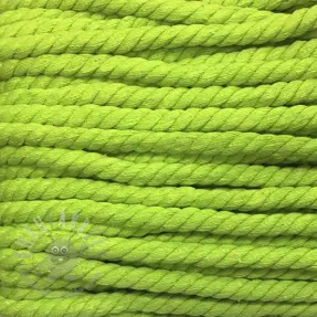 Cotton cord 12 mm lime