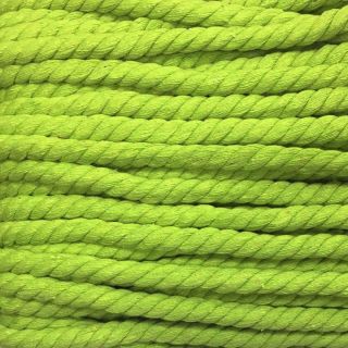 Cotton cord 12 mm lime