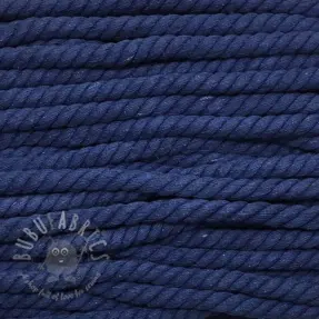 Cotton cord 12 mm blue