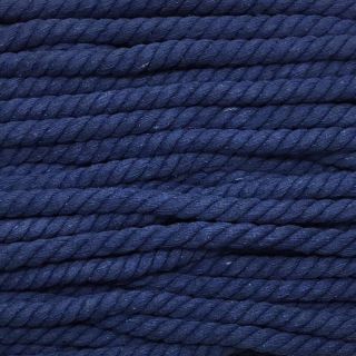 Cotton cord 12 mm blue