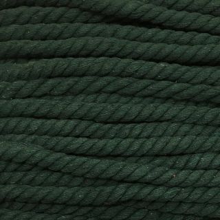 Cotton cord 12 mm dark green