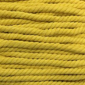 Cotton cord 12 mm yellow
