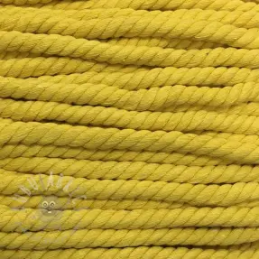 Cotton cord 12 mm yellow