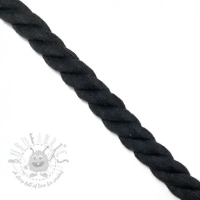 Cotton cord 2,5 cm black