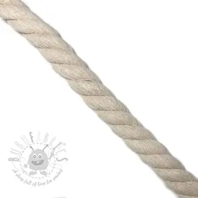 Cotton cord 2,5 cm cream