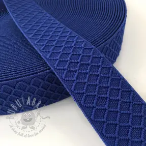 Elastic 4 cm Rhombus blue