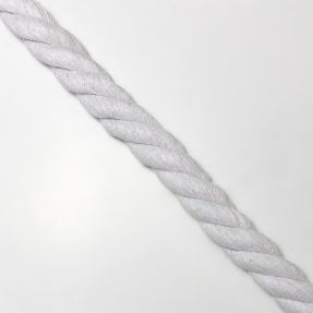 Cotton cord 2,5 cm white