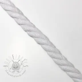 Cotton cord 2,5 cm white