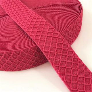 Elastic 4 cm Rhombus fuchsia