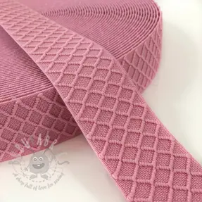 Elastic 4 cm Rhombus light pink