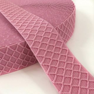 Elastic 4 cm Rhombus light pink