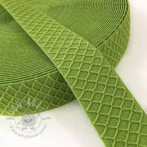 Elastic 4 cm Rhombus lime