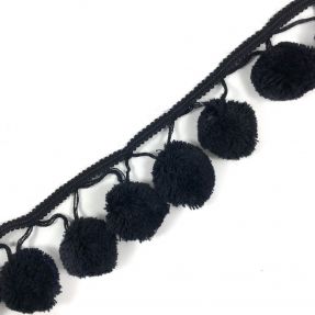 Pom pom MEGA black