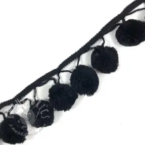 Pom pom MEGA black