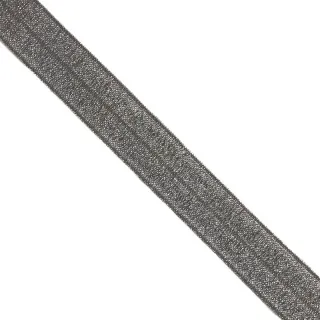 Bias binding elastic glitter 20 mm anthracite