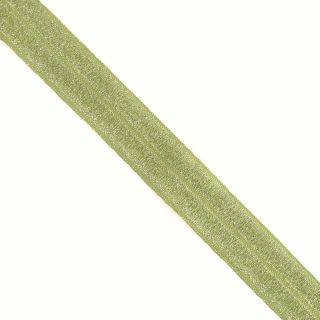 Bias binding elastic glitter 20 mm lime