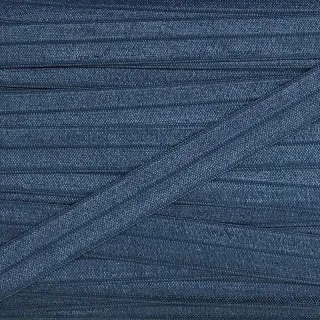 Bias binding elastic 15 mm steel blue