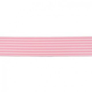 Elastic 4 cm Stripe light pink