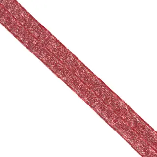 Bias binding elastic glitter 20 mm red
