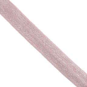 Bias binding elastic glitter 20 mm rose