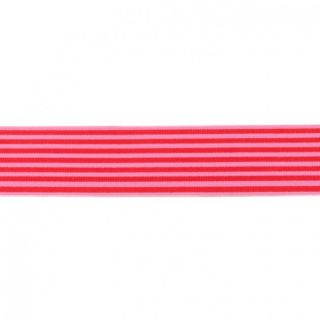 Elastic 4 cm Stripe red
