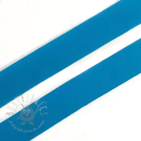 Bias binding elastic matt 20 mm aqua