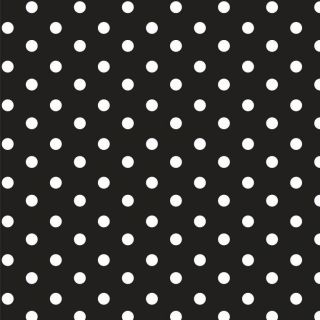 Cotton fabric Dots black
