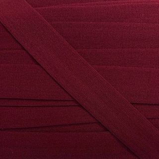 Bias binding elastic matt 20 mm bordeaux