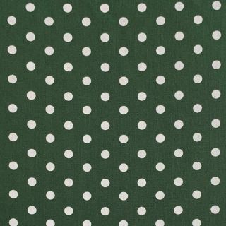 Cotton fabric Dots dark green