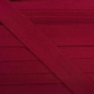 Bias binding elastic matt 20 mm dunkelrot