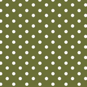 Cotton fabric Dots green