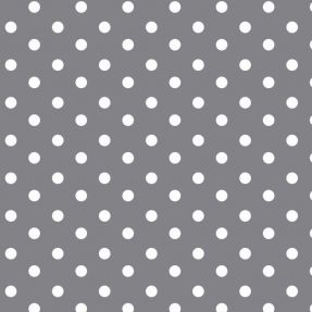 Cotton fabric Dots grey