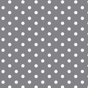 Cotton fabric Dots grey