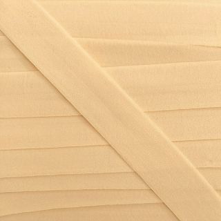Bias binding elastic matt 20 mm ecru