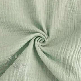 Double gauze/muslin mint ORGANIC